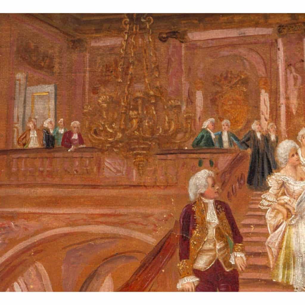 Paire de tableaux huile sur toile fin XIXème siècle | Biron Paire de tableaux huile sur toile fin XIXème siècle