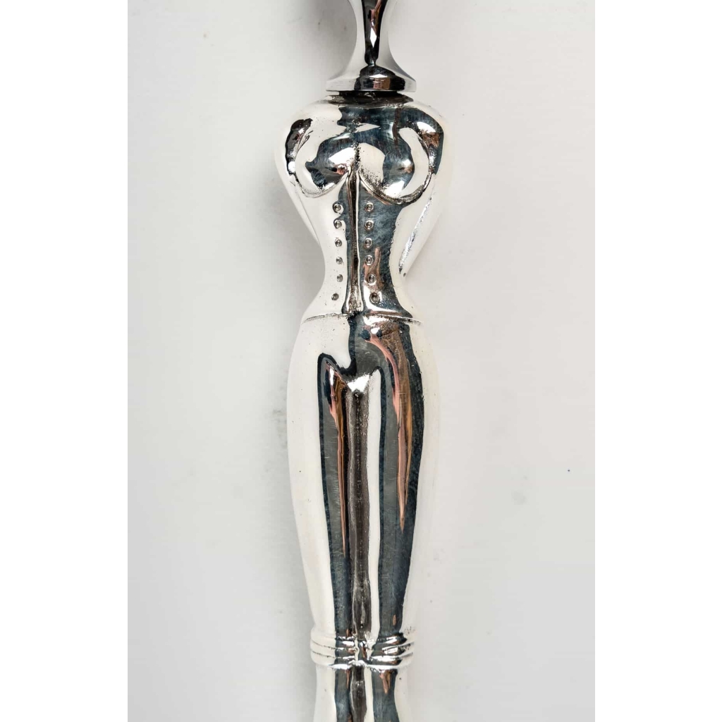 Coupe papier en bronze argenté, XXème siècle | Biron Coupe papier en bronze argenté, XXème siècle