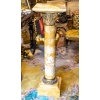 Paire de colonnes en marbre jaune de Sienne