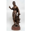 Femme à l'oiseau par Louis Auguste MOREAU, Circa 1890.