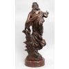 Femme à l'oiseau par Louis Auguste MOREAU, Circa 1890.