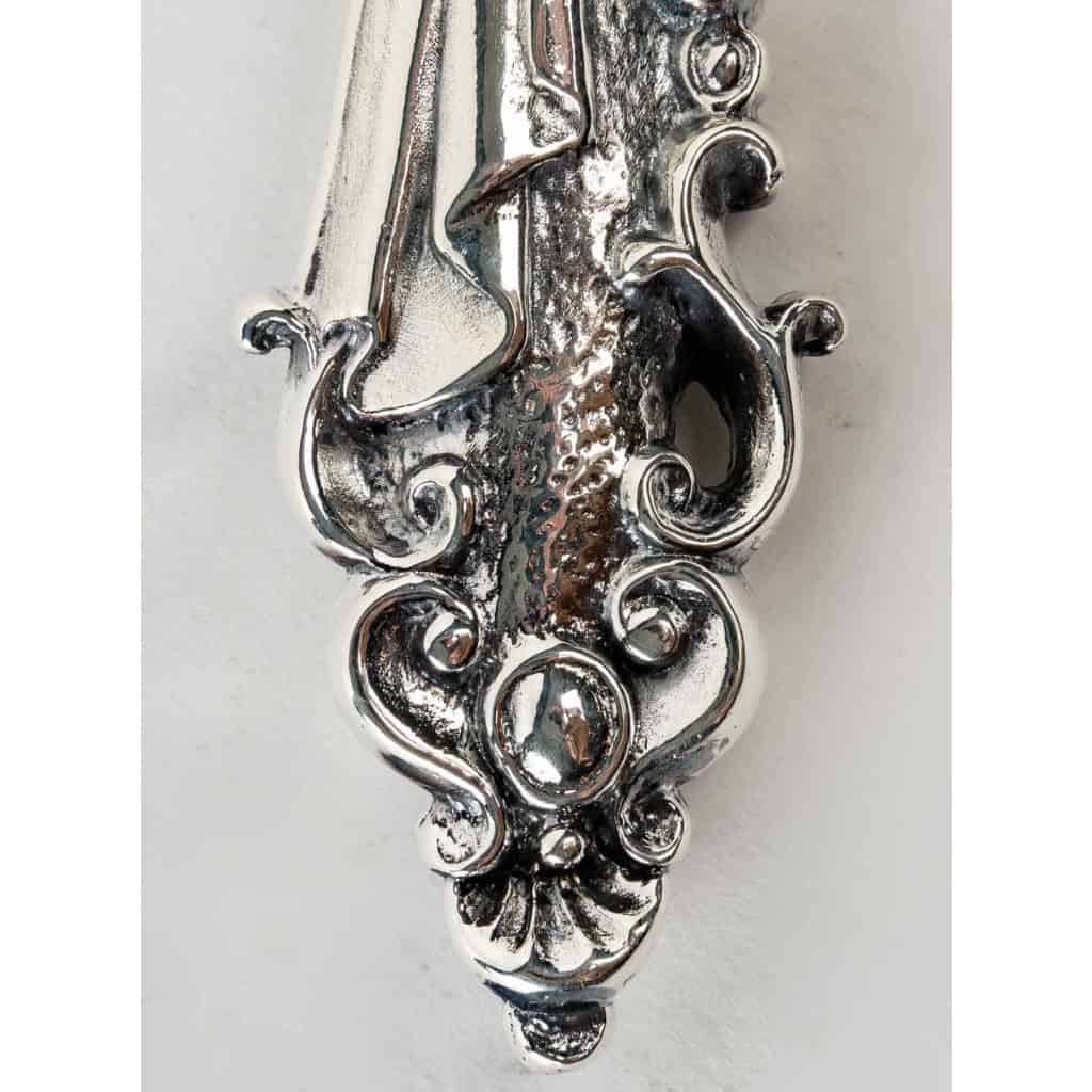 Coupe papier en bronze argenté, XXème siècle | Biron Coupe papier en bronze argenté, XXème siècle