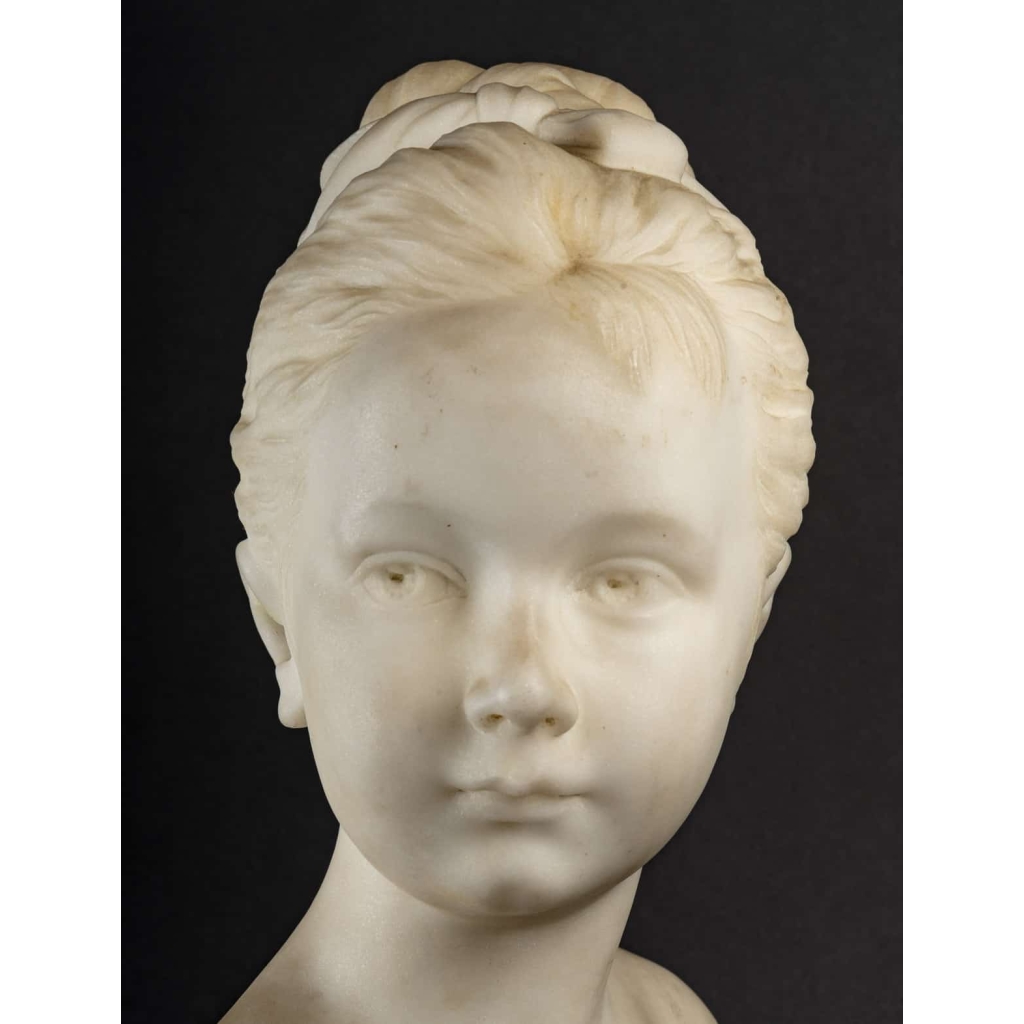 Buste en marbre, XIXème siècle
