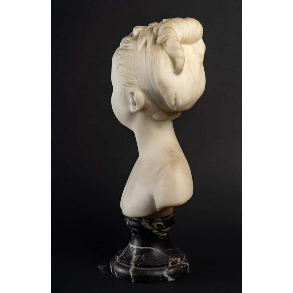 Buste en marbre, XIXème siècle