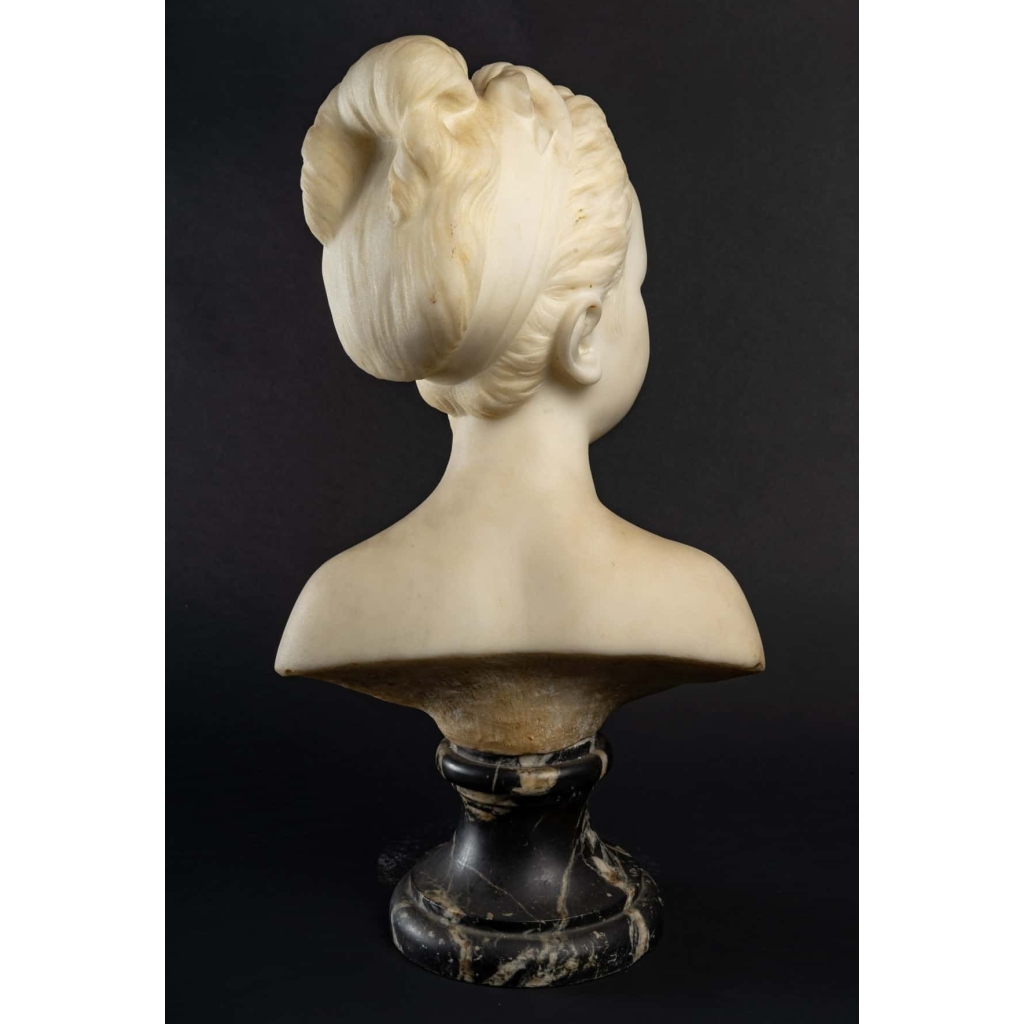 Buste en marbre, XIXème siècle