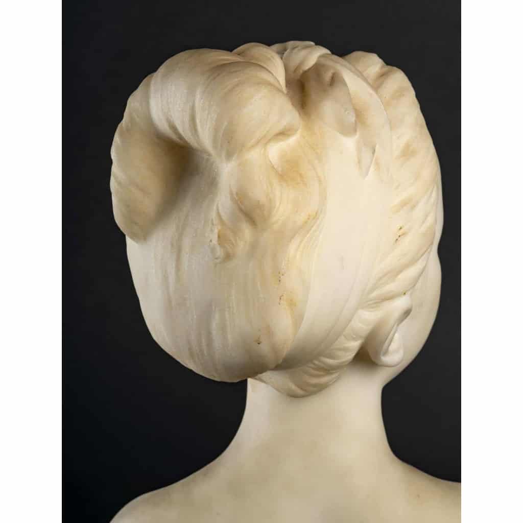 Buste en marbre, XIXème siècle