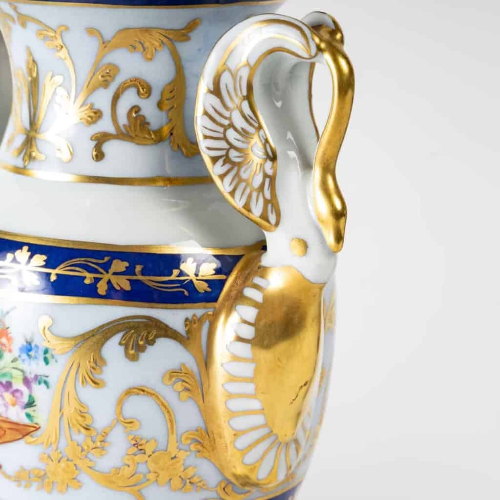 Paire de vases directoires Le Tallec, à motifs Baron Jourdan | Biron Paire de vases directoires Le Tallec, à motifs Baron Jourdan