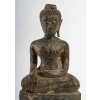Bouddha en bronze, assis en position de la prise de la terre à témoin ou vainqueur de Mâra, fin 17ème ou début 18ème. | Biron Bouddha en bronze, assis en position de la prise de la terre à témoin ou vainqueur de Mâra, fin 17ème ou début 18ème.