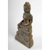 Bouddha en bronze, assis en position de la prise de la terre à témoin ou vainqueur de Mâra, fin 17ème ou début 18ème. | Biron Bouddha en bronze, assis en position de la prise de la terre à témoin ou vainqueur de Mâra, fin 17ème ou début 18ème.