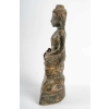 Bouddha en bronze, assis en position de la prise de la terre à témoin ou vainqueur de Mâra, fin 17ème ou début 18ème. | Biron Bouddha en bronze, assis en position de la prise de la terre à témoin ou vainqueur de Mâra, fin 17ème ou début 18ème.