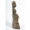 Bouddha en bronze, assis en position de la prise de la terre à témoin ou vainqueur de Mâra, fin 17ème ou début 18ème. | Biron Bouddha en bronze, assis en position de la prise de la terre à témoin ou vainqueur de Mâra, fin 17ème ou début 18ème.