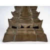 Bouddha en bronze, assis en position de la prise de la terre à témoin ou vainqueur de Mâra, fin 17ème ou début 18ème. | Biron Bouddha en bronze, assis en position de la prise de la terre à témoin ou vainqueur de Mâra, fin 17ème ou début 18ème.