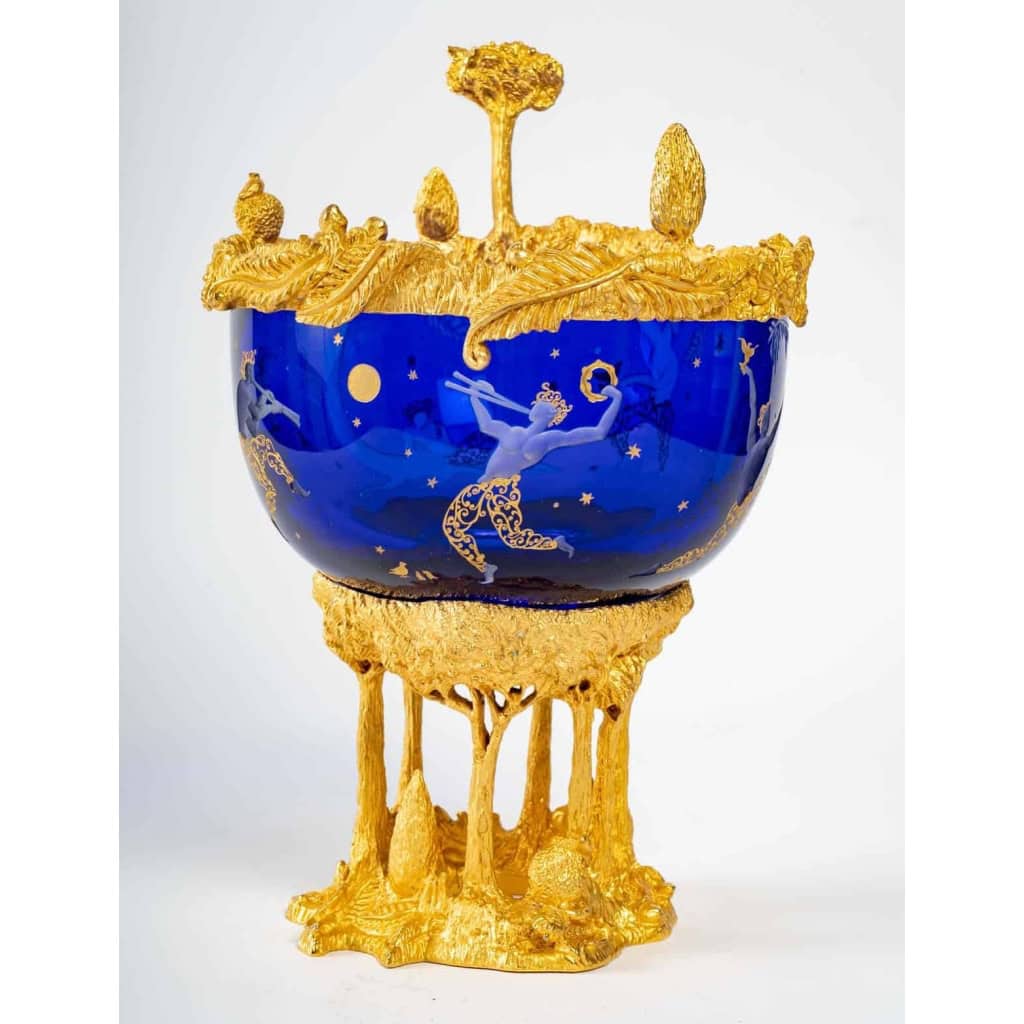 Baccarat Et Jean Boggio Coupe ou Centre De Table collection « Mascarade » 3