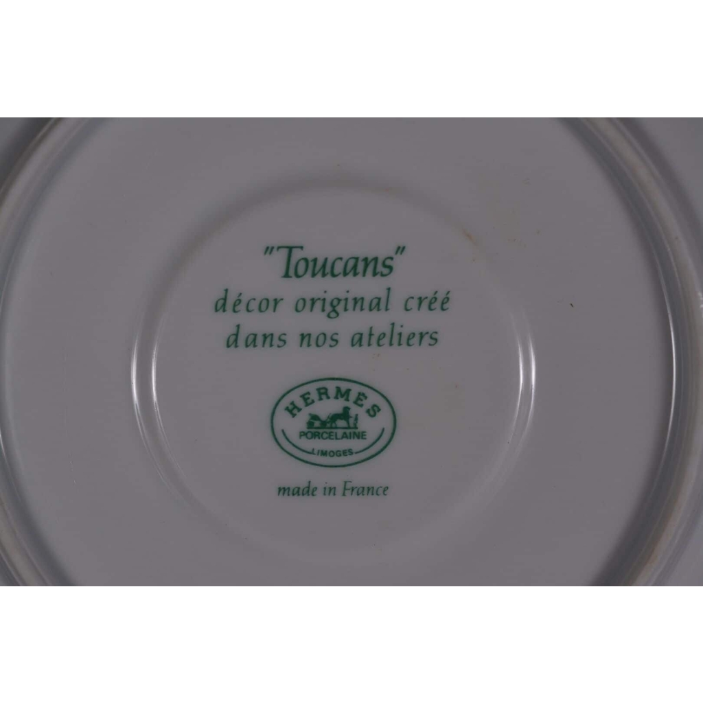 HERMÈS : Partie de service de table "TOUCAN"