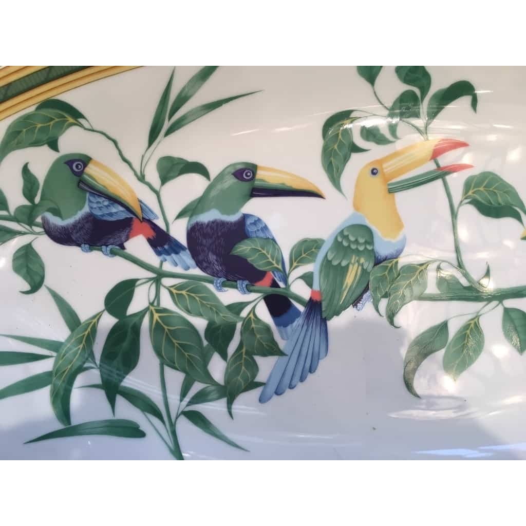 HERMÈS : Partie de service de table "TOUCAN"