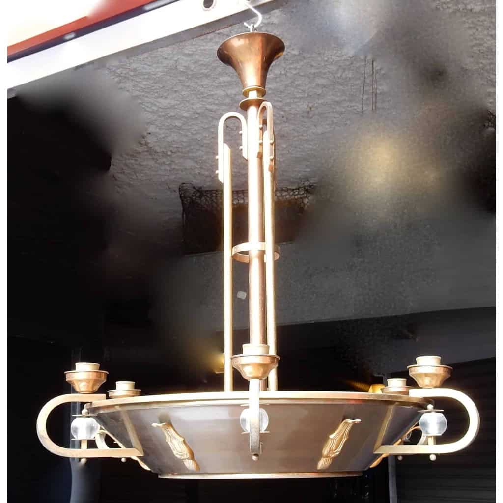 1950′ Lustre Jacques Adnet Circulaire | Biron |||||||||