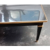 1950/70 Gerard MILLE Pour Maison Jansen Table Basse Bois Laqué Noir 120 x 80 cm