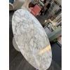 KNOLL & Eero Saarinen Table ovale "TULIP", 198x121cm marbre Calacatta