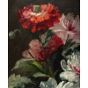 Huile sur toile bouquet de pivoine fin XIXème siècle | Biron Huile sur toile bouquet de pivoine fin XIXème siècle