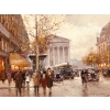 CORTES Edouard Rue Royale Et La Madeleine, Jour d’Automne Huile Sur Toile Signée Certificat d’authenticité | Biron Cortes Edouard Rue Royale Et La Madeleine, Jour d'Automne Huile Sur Toile Signée