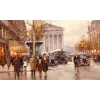 CORTES Edouard Rue Royale Et La Madeleine, Jour d’Automne Huile Sur Toile Signée Certificat d’authenticité | Biron Cortes Edouard Rue Royale Et La Madeleine, Jour d'Automne Huile Sur Toile Signée