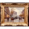 CORTES Edouard Rue Royale Et La Madeleine, Jour d’Automne Huile Sur Toile Signée Certificat d’authenticité | Biron Cortes Edouard Rue Royale Et La Madeleine, Jour d'Automne Huile Sur Toile Signée