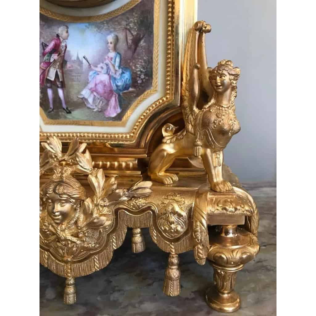 Garniture De Cheminée En Bronze Doré Et Porcelaine, époque Napoléon III | Biron ||||||||||