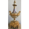 Garniture De Cheminée En Bronze Doré Et Porcelaine, époque Napoléon III | Biron Garniture De Cheminée En Bronze Doré Et Porcelaine, époque Napoléon III