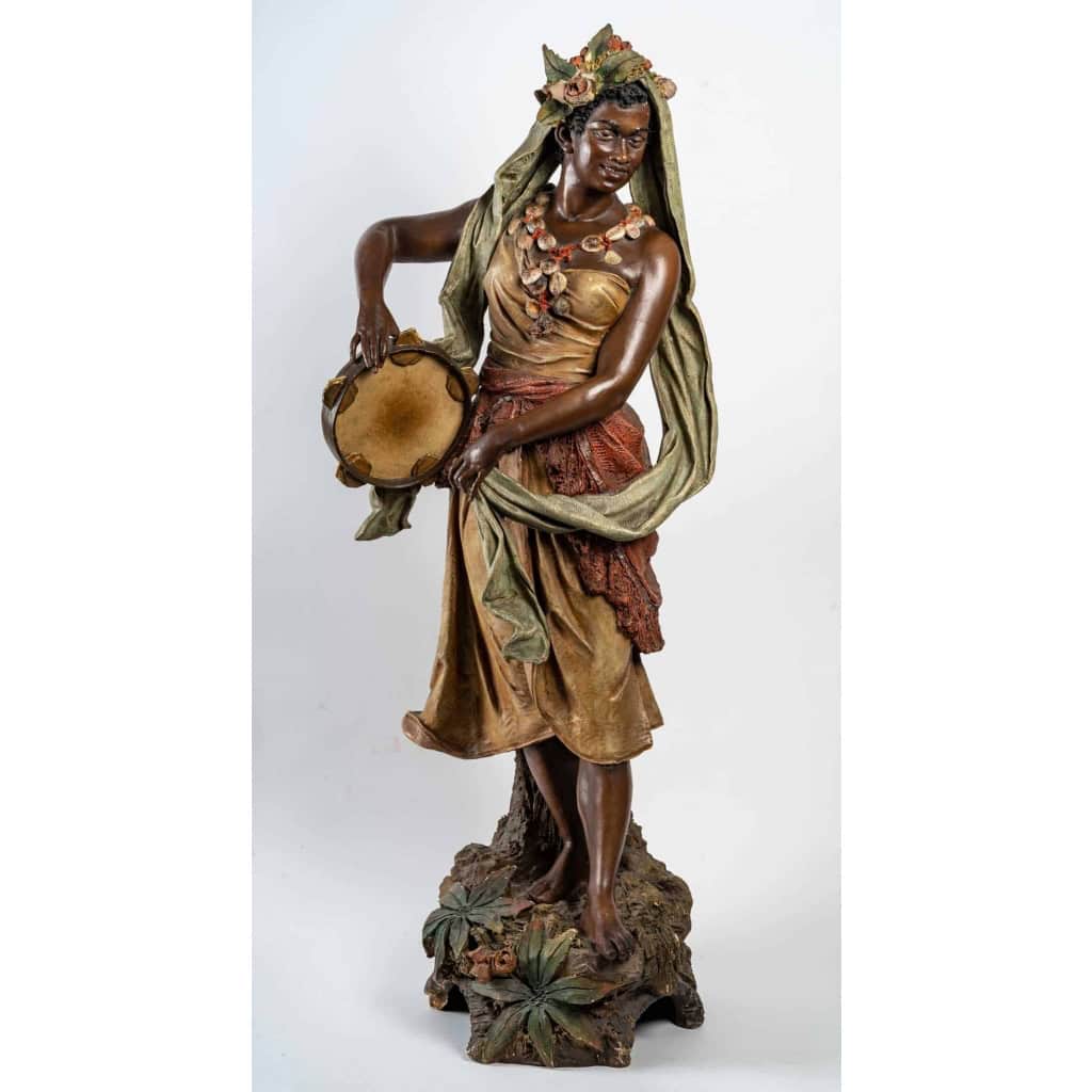 Sculpture orientaliste, femme danseuse, Napoléon III XIXème siècle | Biron |||||||||