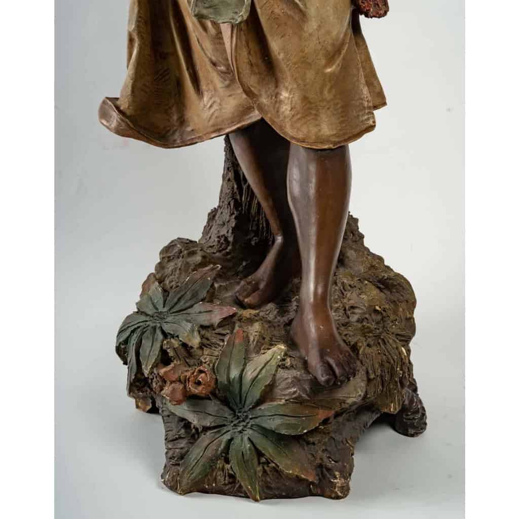 Sculpture orientaliste, femme danseuse, Napoléon III XIXème siècle | Biron Sculpture orientaliste, femme danseuse, Napoléon III XIXème siècle