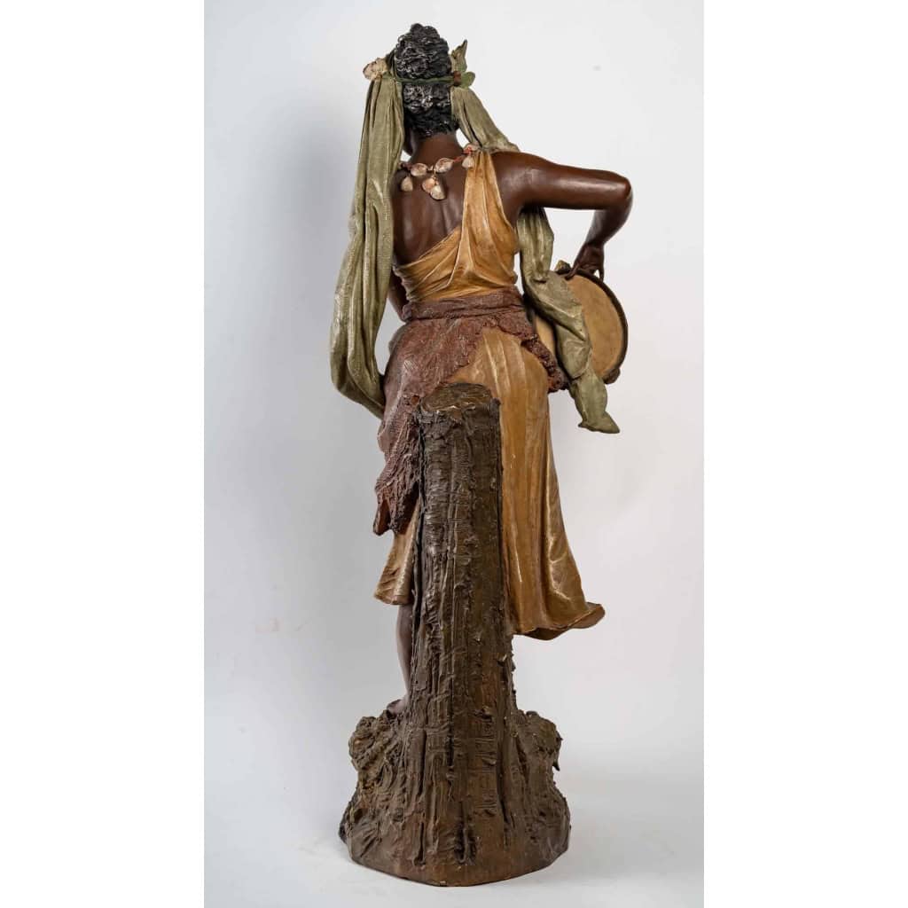 Sculpture orientaliste, femme danseuse, Napoléon III XIXème siècle | Biron Sculpture orientaliste, femme danseuse, Napoléon III XIXème siècle