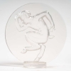 René Lalique : Cachet « Faune » en verre blanc moulé pressé | Biron René Lalique : Cachet « Faune » en verre blanc moulé pressé