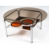 Table basse en carreaux de céramique et dessus en verre, 1970 | Biron ||||||