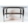 Table basse en carreaux de céramique et dessus en verre, 1970 | Biron Table basse en carreaux de céramique et dessus en verre, 1970