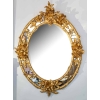 Miroir ovale en bois et stuc doré à double teinte, Napoléon III | Biron |||||||