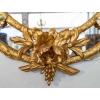 Miroir ovale en bois et stuc doré à double teinte, Napoléon III | Biron Miroir ovale en bois et stuc doré à double teinte, Napoléon III