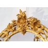 Miroir ovale en bois et stuc doré à double teinte, Napoléon III | Biron Miroir ovale en bois et stuc doré à double teinte, Napoléon III