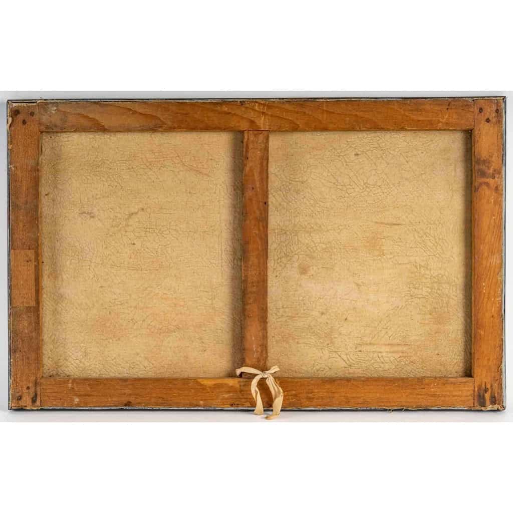 Huile sur toile représentant une vue des sables d’Olonne à marée basse, signée G. Augizau, XXème siècle | Biron Huile sur toile représentant une vue des sables d'Olonne à marée basse, signée G. Augizau, XXème siècle