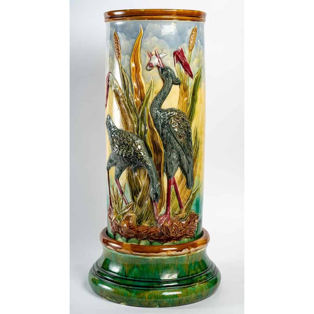 Porte parapluie en porcelaine du XXème siècle | Biron Porte parapluie en porcelaine du XXème siècle