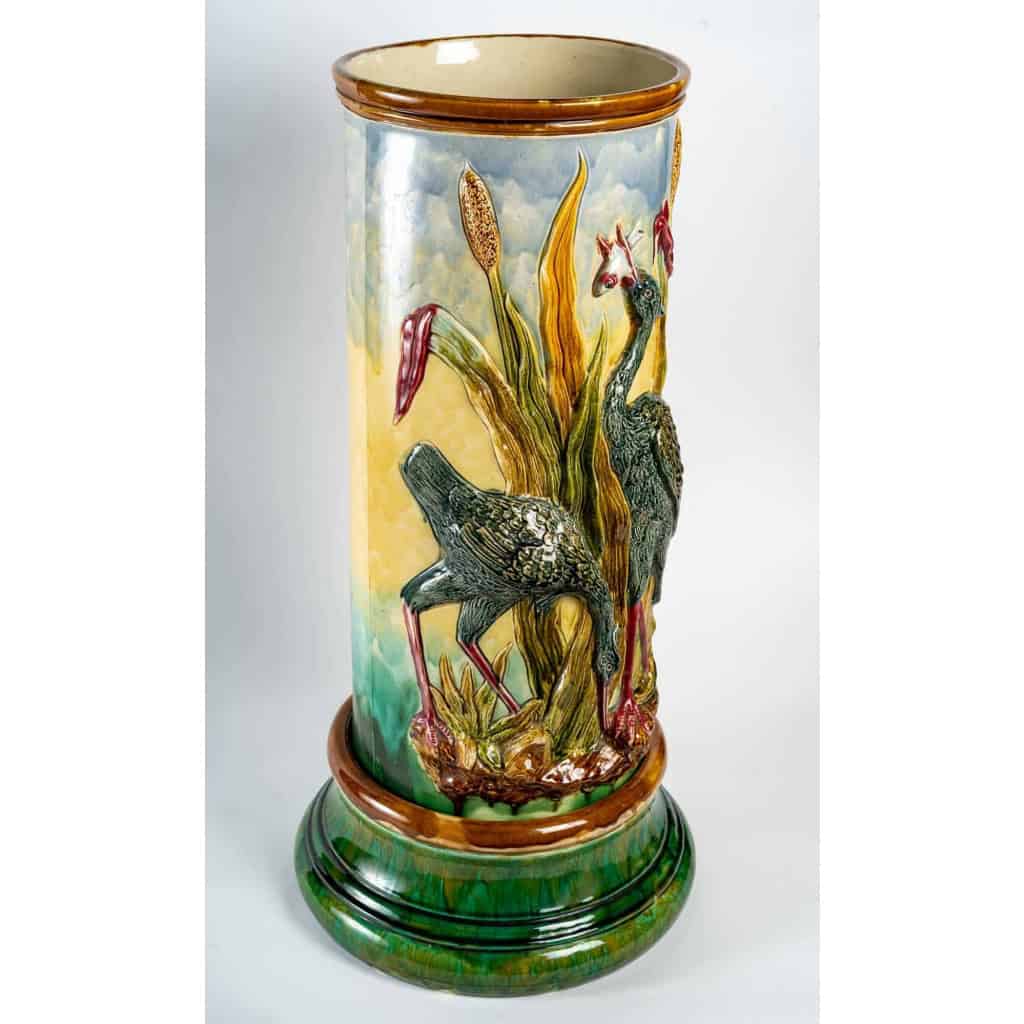 Porte parapluie en porcelaine du XXème siècle | Biron Porte parapluie en porcelaine du XXème siècle