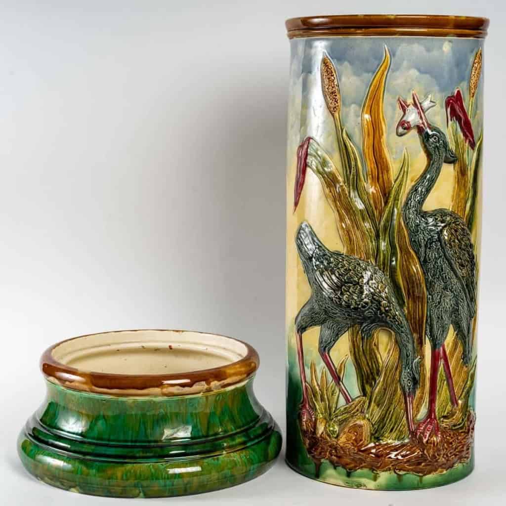 Porte parapluie en porcelaine du XXème siècle | Biron Porte parapluie en porcelaine du XXème siècle