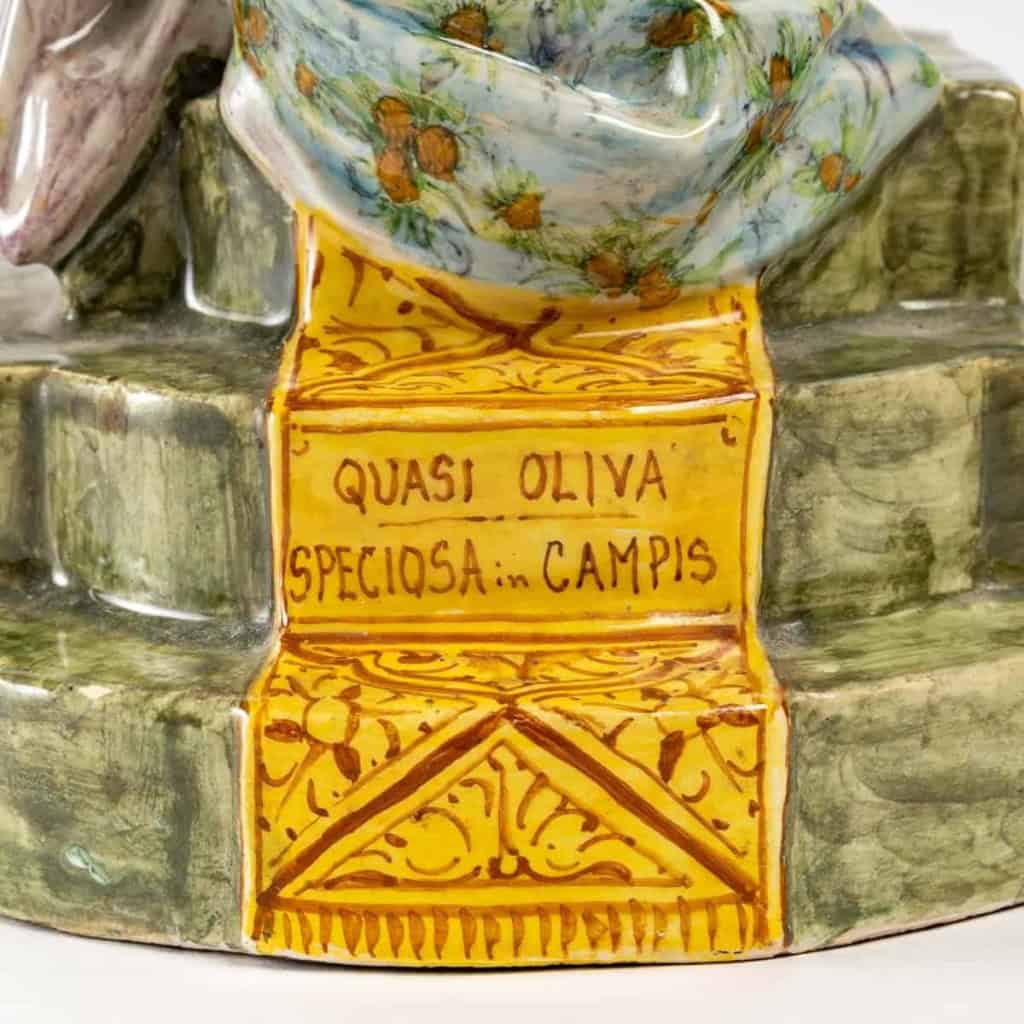 Bologne, Manufacture Angelo Minghetti- La Madone Des Oliviers, Circa 1896. | Biron Bologne, Manufacture Angelo Minghetti- La Madone Des Oliviers, Circa 1896.