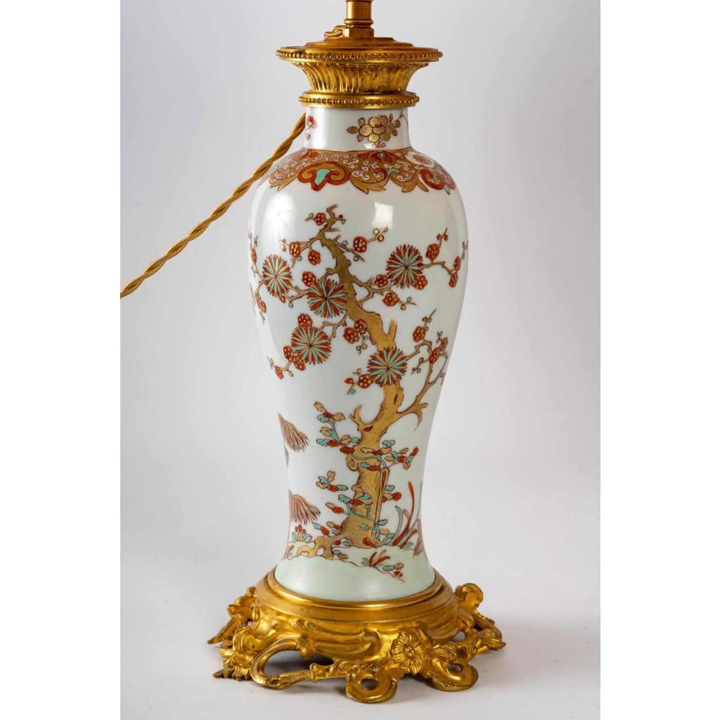 Paire de lampes en porcelaine chinoise fin XIXème siècle | Biron Paire de lampes en porcelaine chinoise fin XIXème siècle