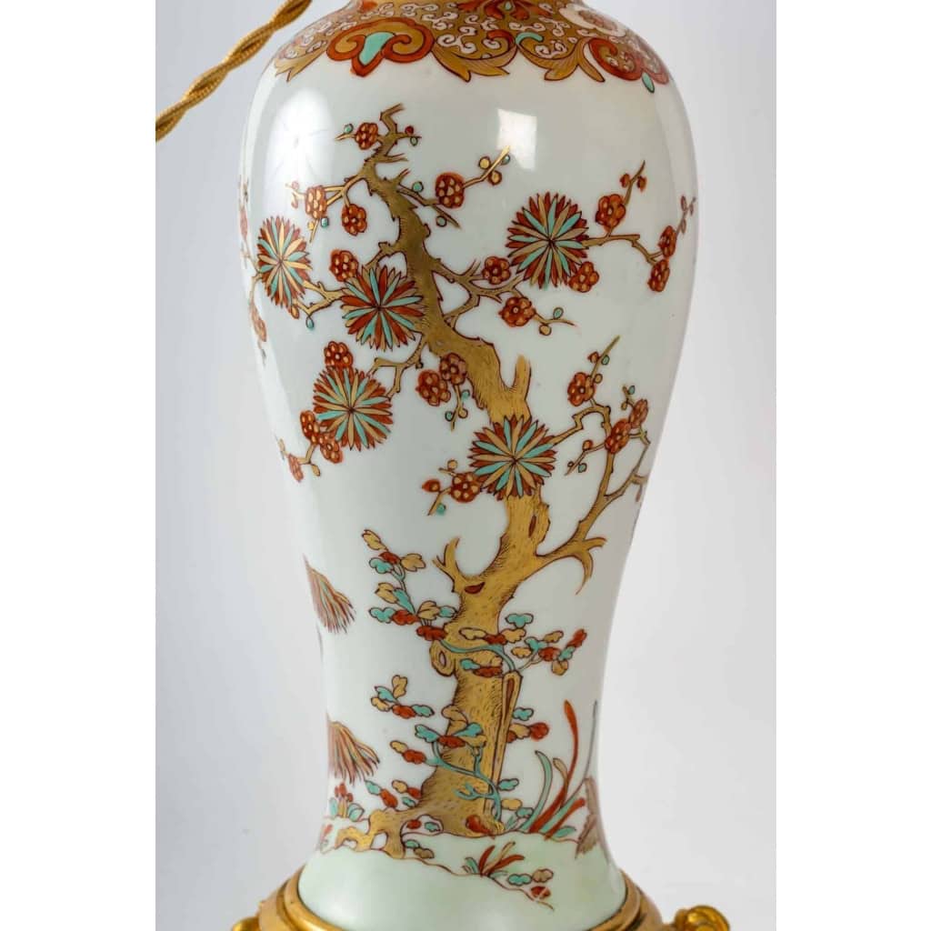 Paire de lampes en porcelaine chinoise fin XIXème siècle | Biron Paire de lampes en porcelaine chinoise fin XIXème siècle