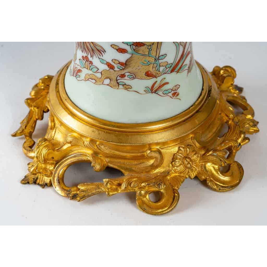 Paire de lampes en porcelaine chinoise fin XIXème siècle | Biron Paire de lampes en porcelaine chinoise fin XIXème siècle