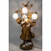 Lampe Perrette et le pot à lait, Medhat, Début XXème siècle | Biron Lampe Perrette et le pot à lait, Medhat, Début XXème siècle