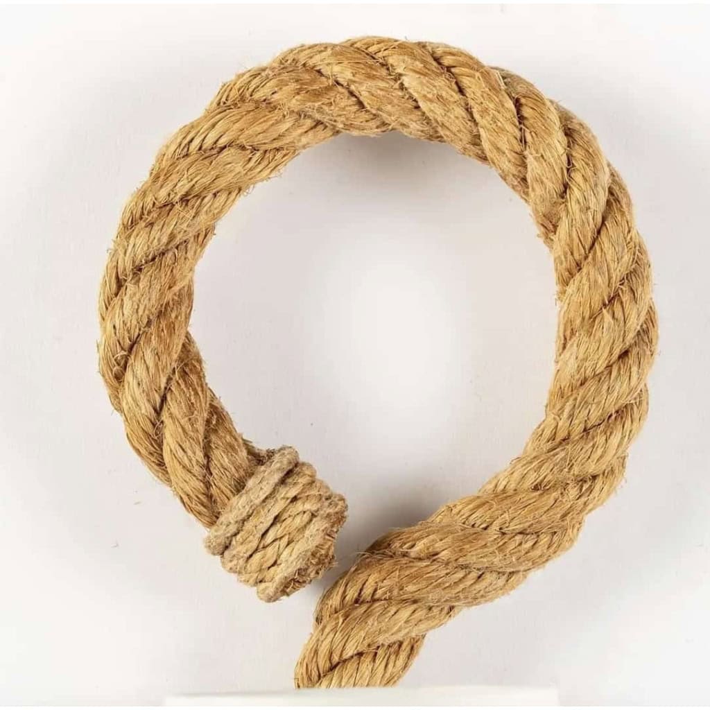 1950 Paire d’Appliques en Corde Audoux Minet | Biron 1950 Paire d'Appliques en Corde Audoux Minet