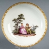 Tasse et soucoupe, au décor peint d’après Watteau, Meissen, Circa 1745. | Biron Tasse et soucoupe, au décor peint d'après Watteau, Meissen, Circa 1745.