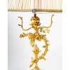 Lampe en bronze doré fin XIXème siècle | Biron Lampe en bronze doré fin XIXème siècle