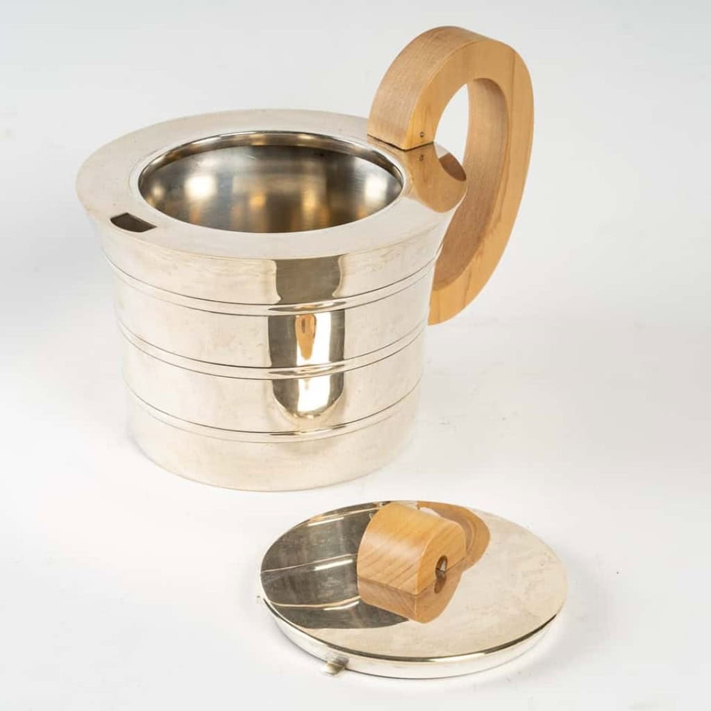 Jean Puiforcat Service thé -Café en argent massif et son plateau métal | Biron Jean Puiforcat Service thé -Café en argent massif et son plateau métal